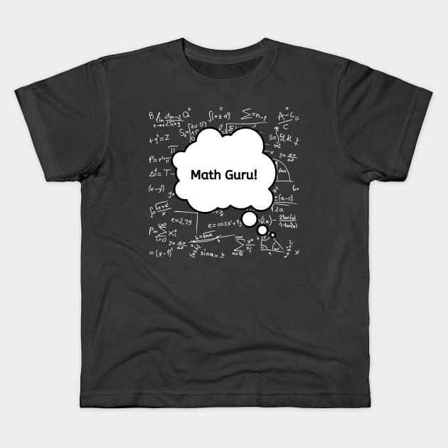 Math Guru: Mastering the Numbers Kids T-Shirt by neverland-gifts